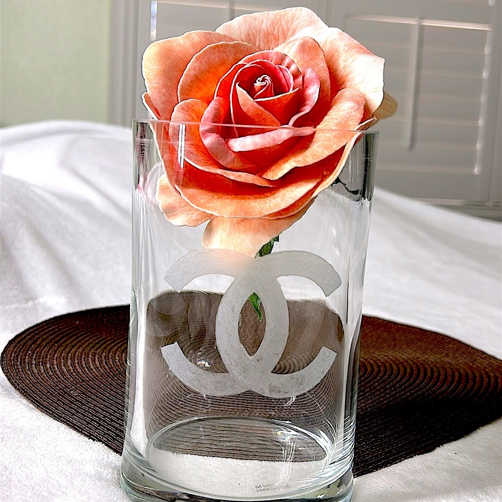 🖤Customized engraved glass vase